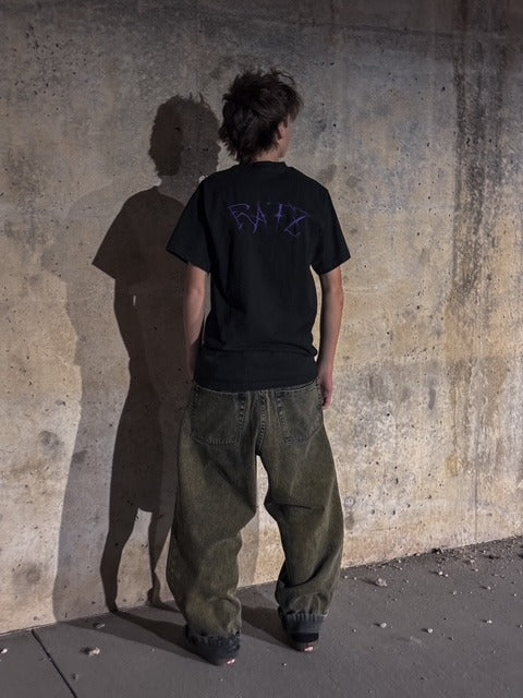 Purple On Black 001 Tee