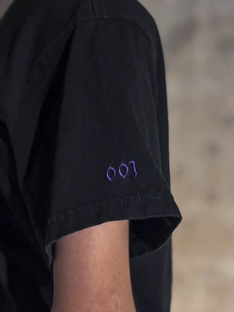 Purple On Black 001 Tee